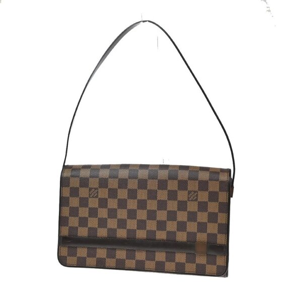 LOUIS VUITTON Tribeca Long Shoulder Bag Damier Ebene Leather - Picture 1 of 16